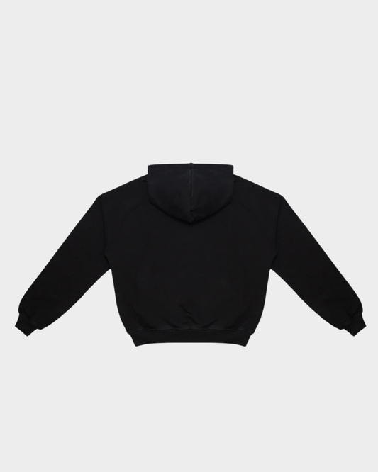 HOODIE BLOCK NEGRO SOBRE NEGRO BOXY FIT