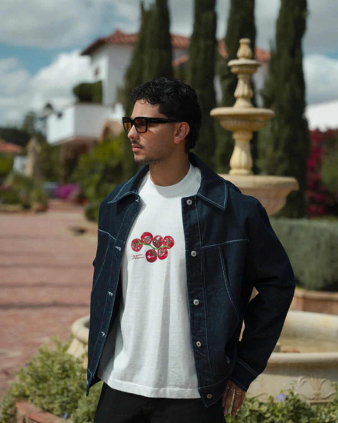 CAMISETA TOMATES - BLANCO