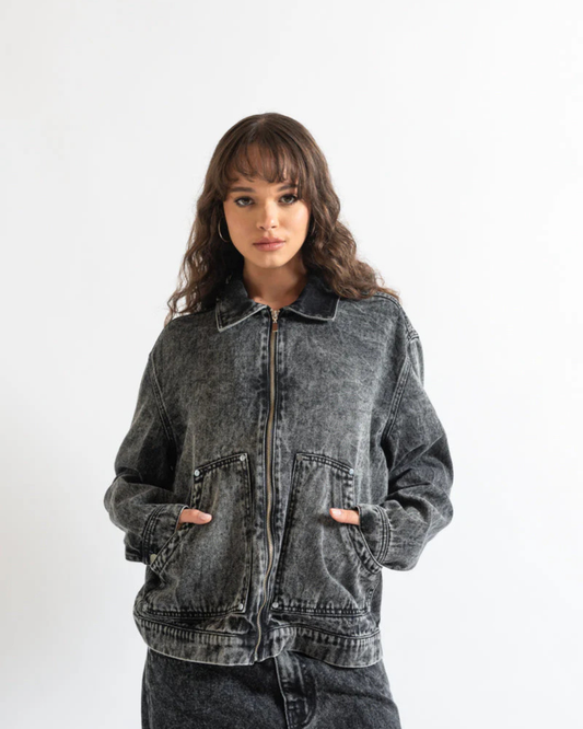 MONCLAIR WASHED BLACK JACKET