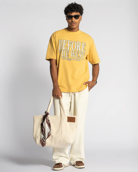 BEFORE THE WEST MUSTARD T-SHIRT