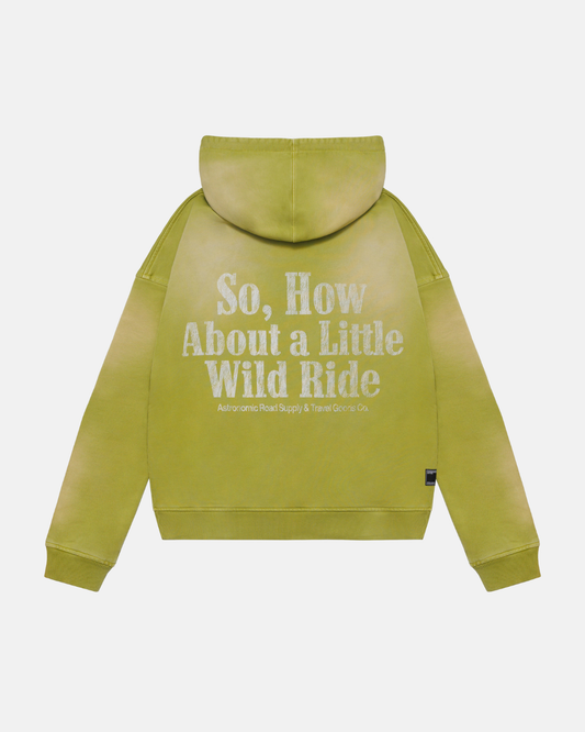 HOODIE WILD RIDE - VERDE OLIVA DESGASTADO