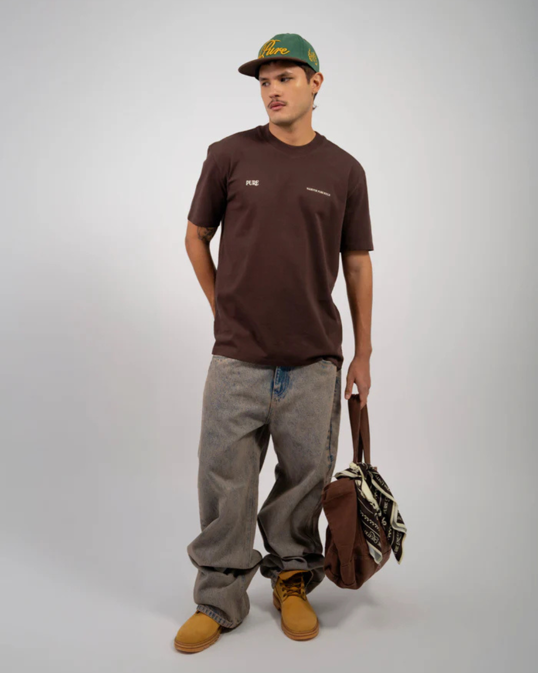 PURE BROWN REGULAR T-SHIRT