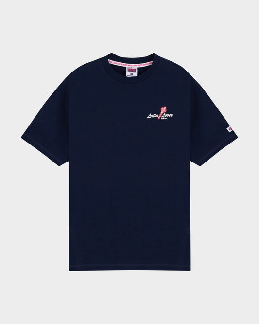 CAMISETA MOTEL AZUL OVERSIZED