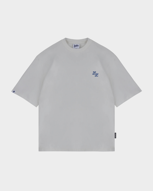 CAMISETA LL BORDADO GRIS OVERSIZED