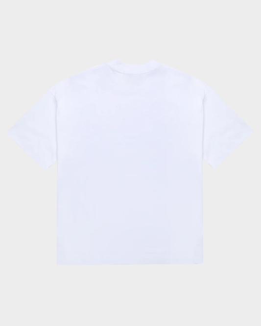 CENTER LOGO WHITE BOXY T-SHIRT