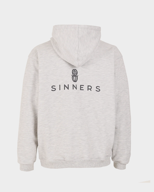 MONOGRAM GRAY ZIPPER HOODIE