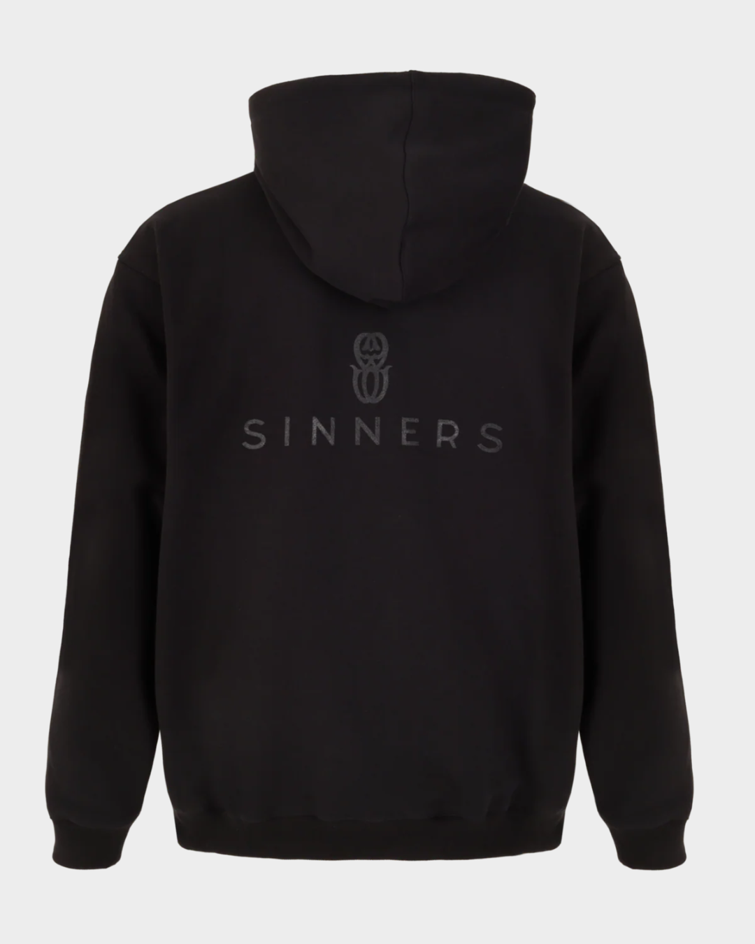 MONOGRAM BLACK ZIPPER HOODIE