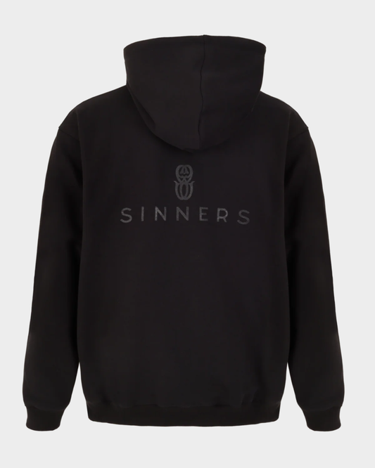 MONOGRAM BLACK ZIPPER HOODIE