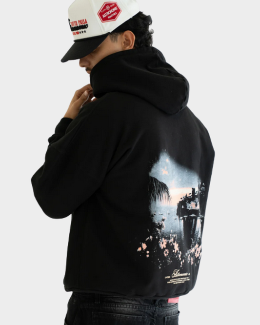HOODIE PORTOFINO SUNSET- NEGRO