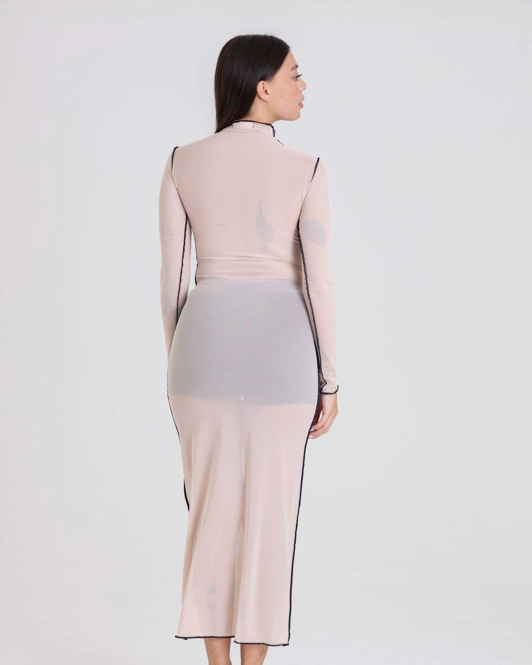 SNAKE MESH DRESS