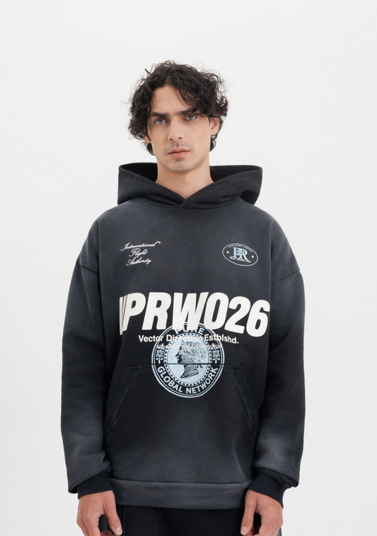 ACROSS THE LINES BLACK HOODIE