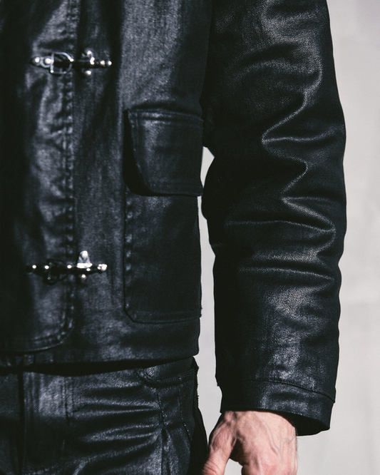 CHAQUETA DENIM ENCERADO