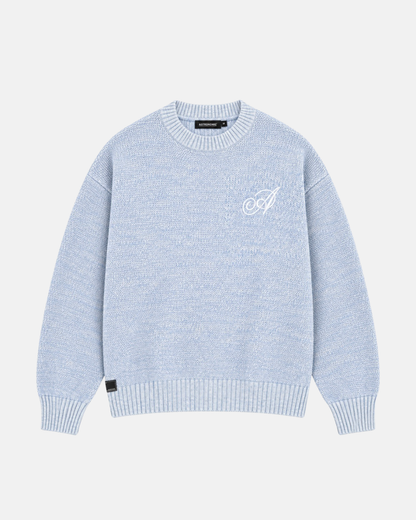 KNIT SWEATER DAY- AZUL BEBÉ
