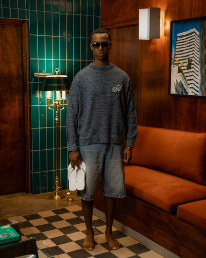 KNIT SWEATER NIGHT - NEGRO