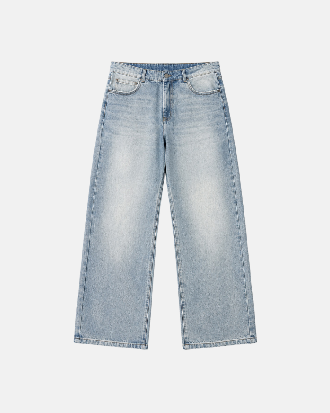 RELAXED FIT JEANS - AZUL HIELO