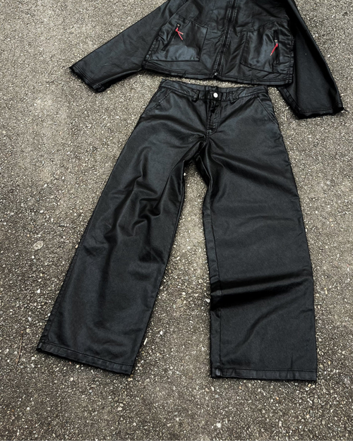 METALLIC BLACK TROUSER