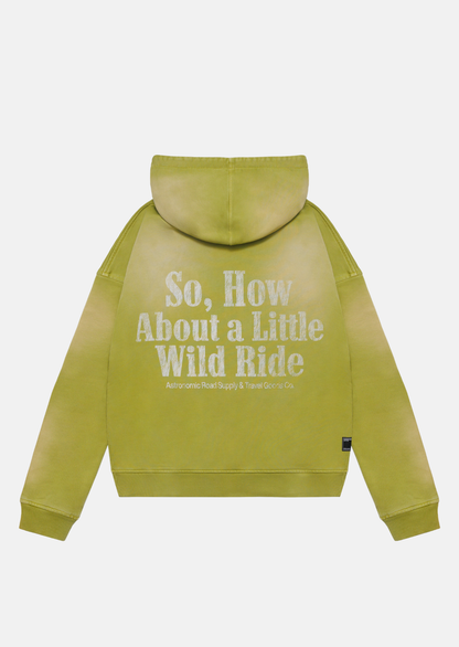 HOODIE WILD RIDE - VERDE OLIVA DESGASTADO
