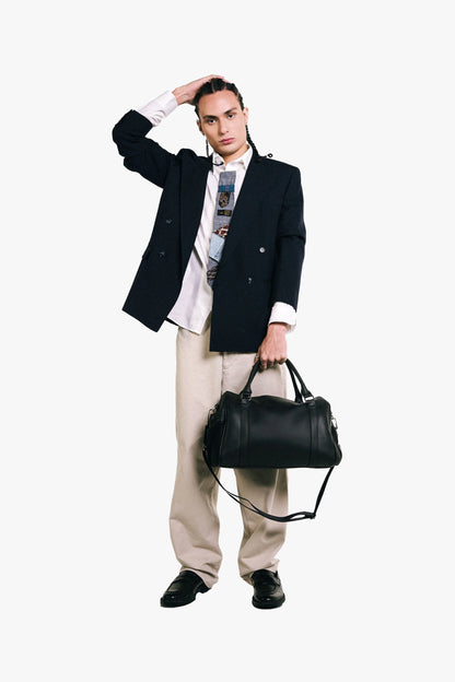 BLACK MINI DUFFEL BAG