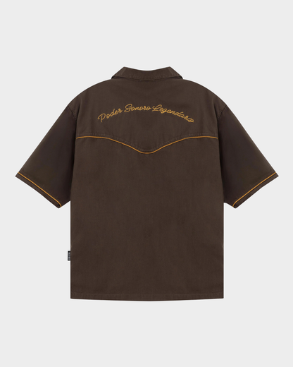 CAMISA CODISCOS Y LATIN LOVER CHOCOLATE