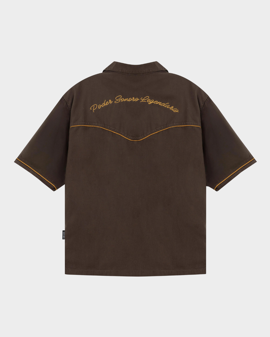 CAMISA CODISCOS Y LATIN LOVER CHOCOLATE