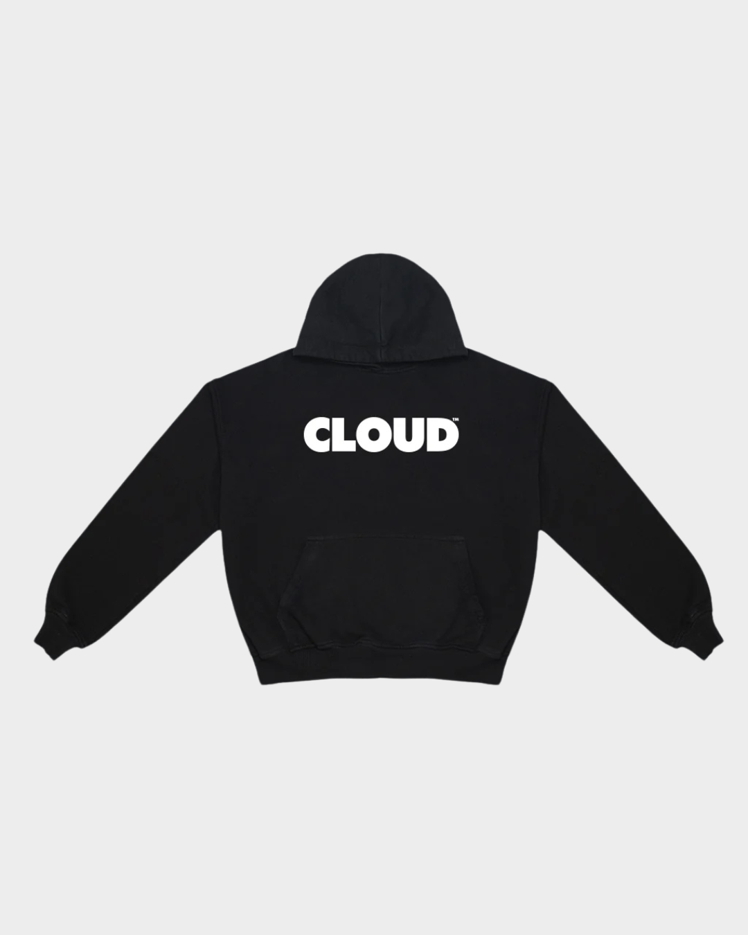 HOODIE BLOCK BLANCO SOBRE NEGRO BOXY FIT