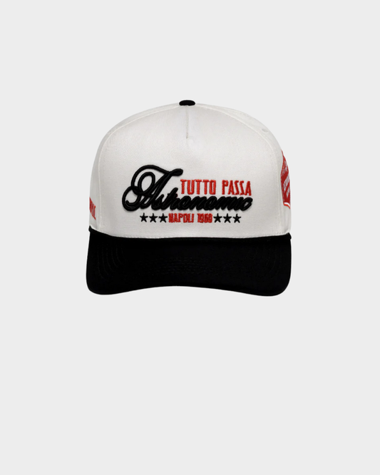 GORRA TUTTO PASSA - CREMA Y NEGRO