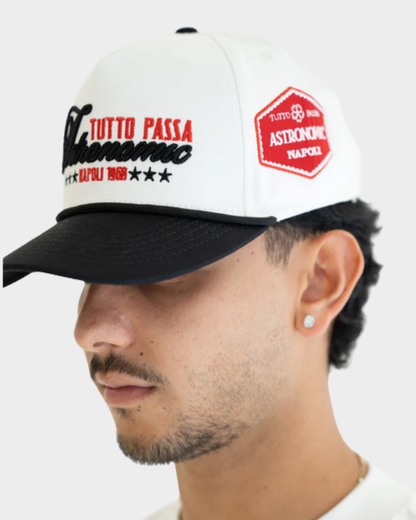 GORRA TUTTO PASSA - CREMA Y NEGRO