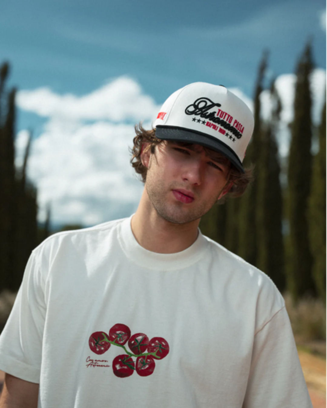 CAMISETA TOMATES - BLANCO