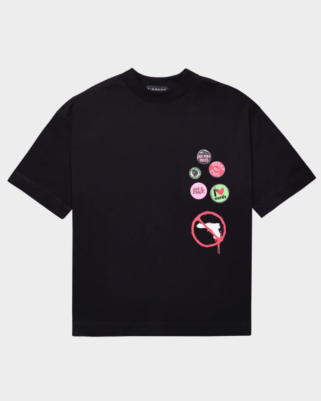 STAMPS BLACK T-SHIRT