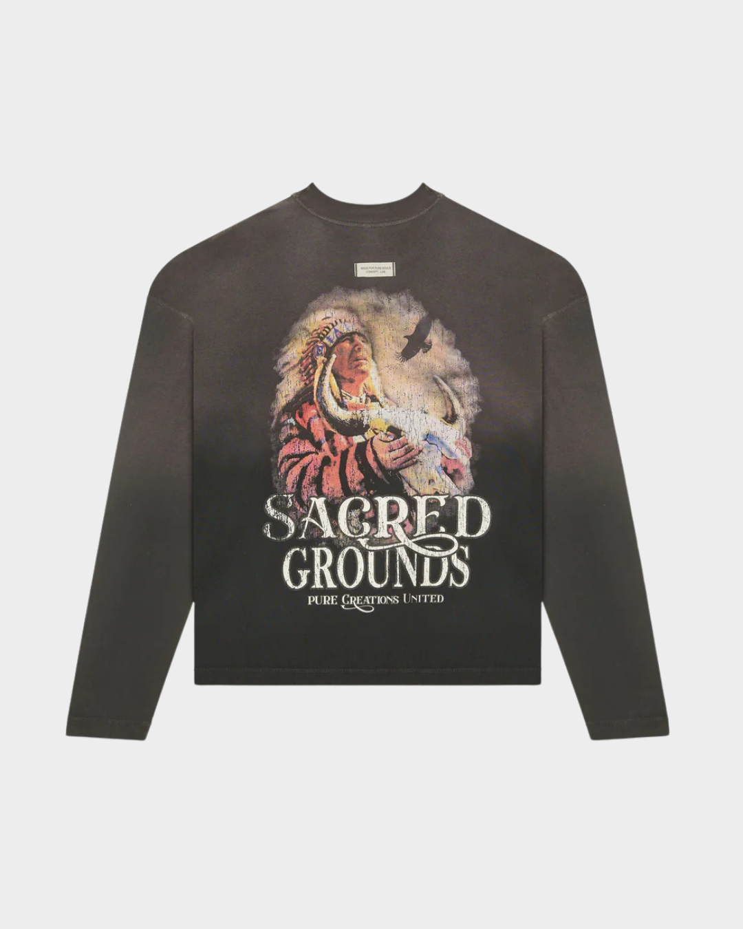 BEFORE THE WEST LONG SLEEVE BLACK T-SHIRT