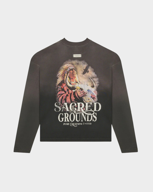 BEFORE THE WEST LONG SLEEVE BLACK T-SHIRT