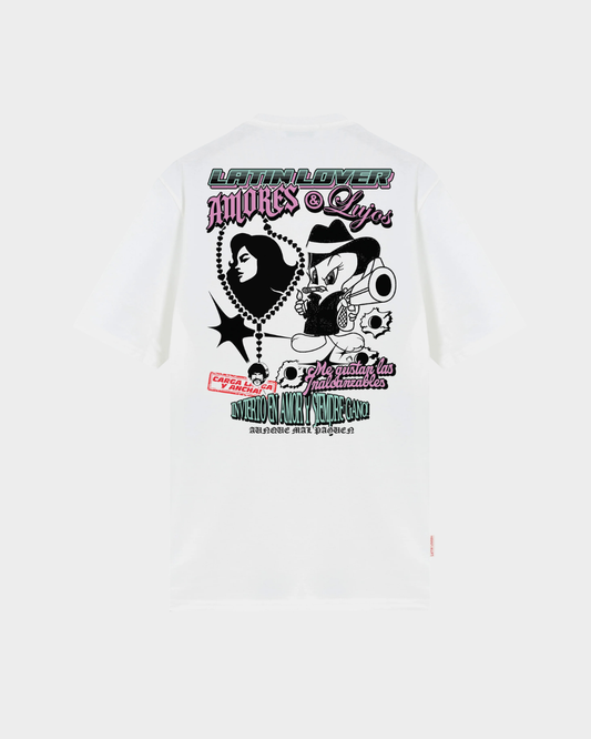 CAMISETA AMORES Y LUJOS CREMA