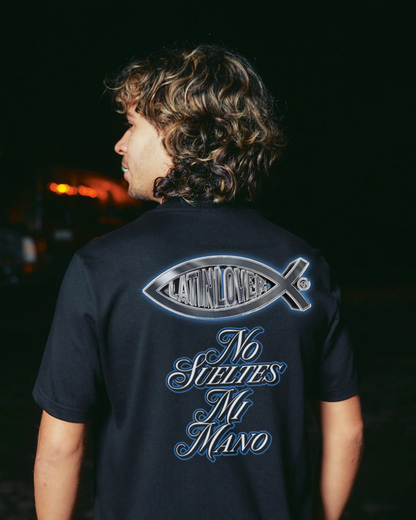 CAMISETA NO SUELTES MI MANO NEGRO