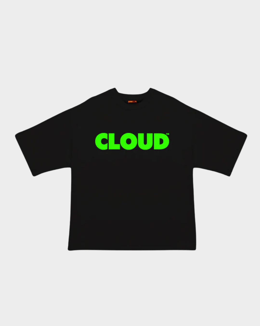 CAMISETA BLOCK VERDE NEON SOBRE NEGRO OVERSIZE