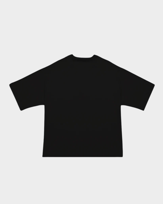 CAMISETA BLOCK VERDE NEON SOBRE NEGRO OVERSIZE