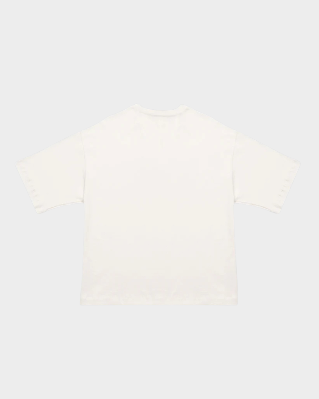 CAMISETA BLOCK ROJO SOBRE BLANCO OVERSIZE