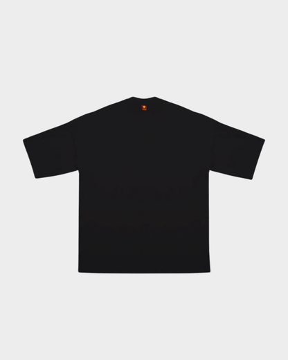CAMISETA BLOCK BLANCO SOBRE NEGRO REGULAR FIT