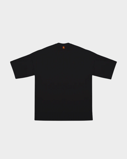 CAMISETA BLOCK BLANCO SOBRE NEGRO REGULAR FIT