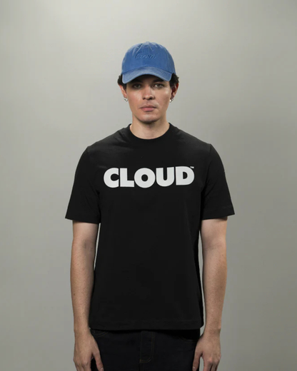 CAMISETA BLOCK BLANCO SOBRE NEGRO REGULAR FIT