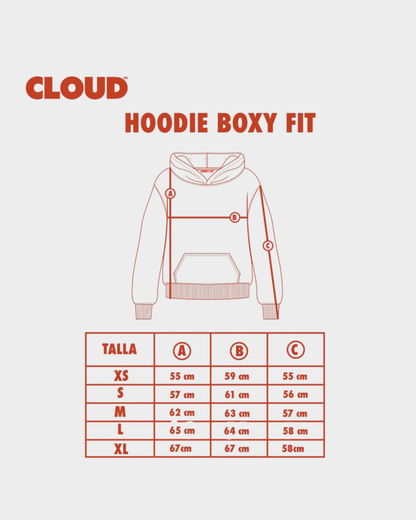 HOODIE NUBE BLING BOXY FIT