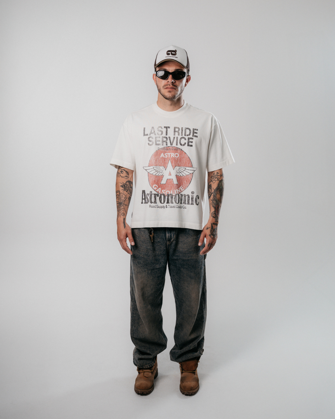 CAMISETA GASOLINE - BLANCO HUESO
