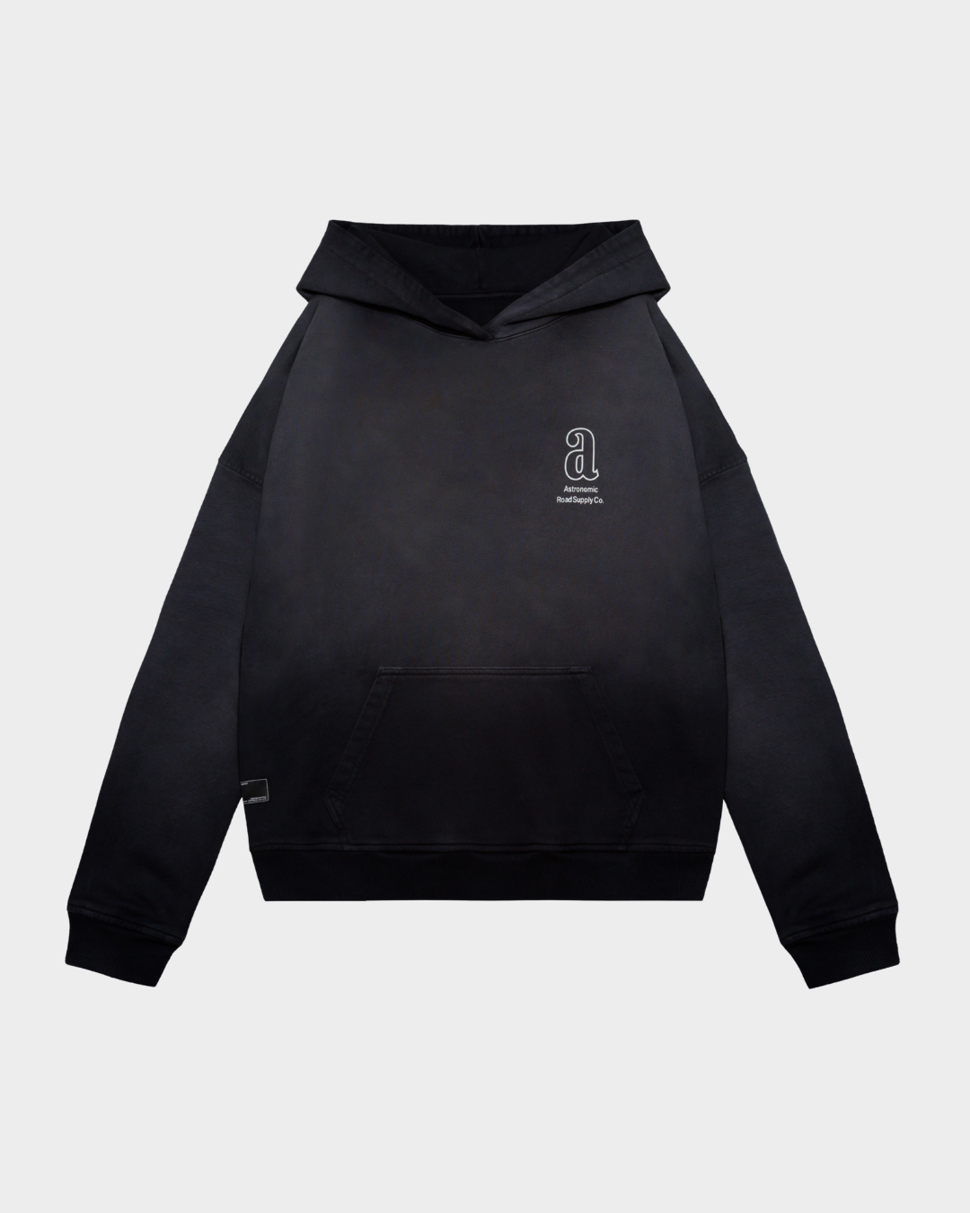 HOODIE ROAD SUPPLY - GRIS OSCURO DEGRADÉ