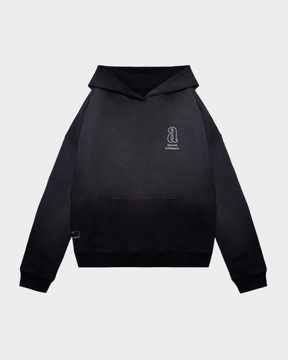 HOODIE ROAD SUPPLY - GRIS OSCURO DEGRADÉ