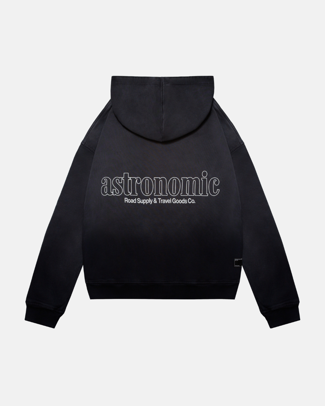 HOODIE ROAD SUPPLY - GRIS OSCURO DEGRADÉ