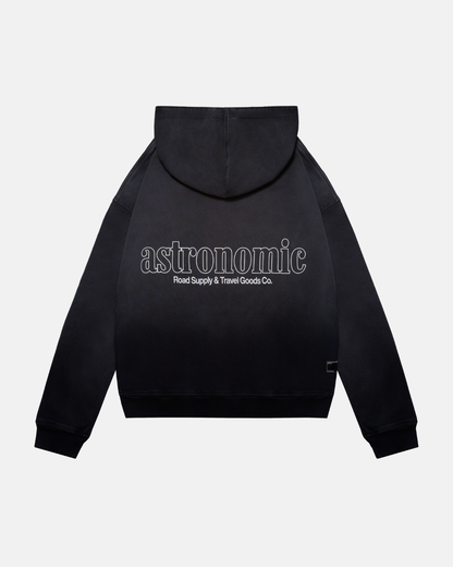 HOODIE ROAD SUPPLY - GRIS OSCURO DEGRADÉ