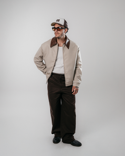 CHAQUETA DE PAÑO WILD RIDE - BEIGE