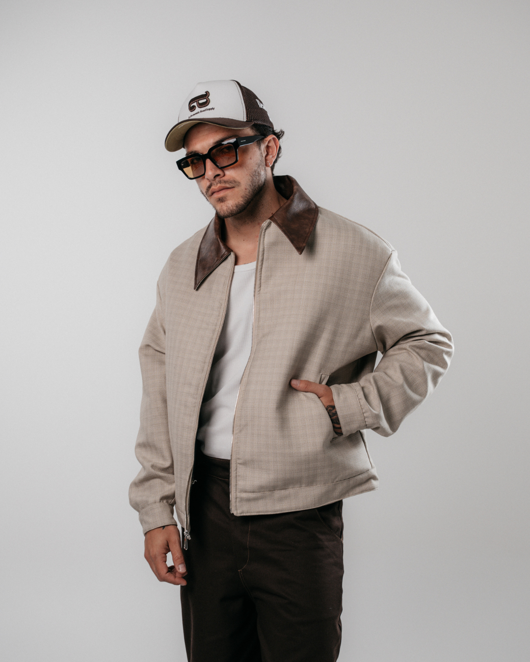 CHAQUETA DE PAÑO WILD RIDE - BEIGE