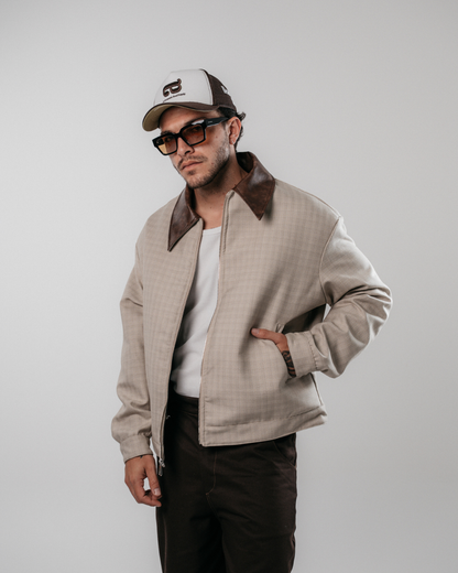 CHAQUETA DE PAÑO WILD RIDE - BEIGE