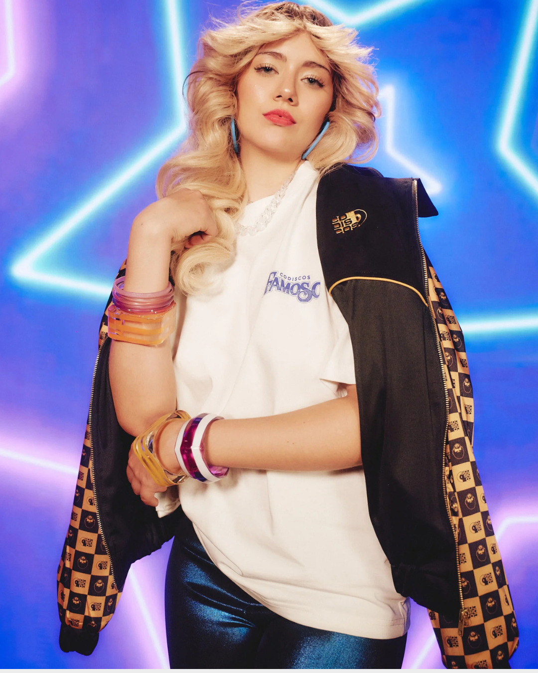 CHAQUETA CODISCOS Y LATIN LOVER NEGRO