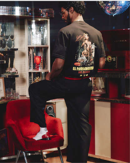 CAMISETA EL PACHANGUERO NEGRO